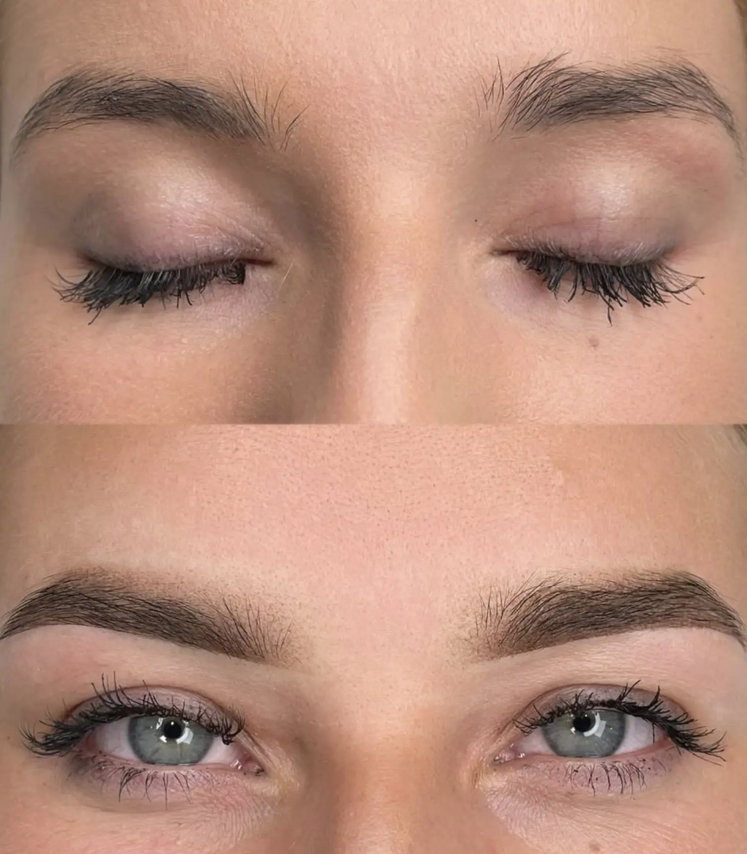 ombre brows healing